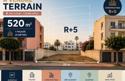 TERRAIN R+6 À VENDRE – BIR ANZARANE