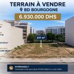 TERRAIN À VENDRE – BD BOURGOGNE  231 m² R+5