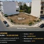 Terrain d’Exception 3 Façades R+7 – Quartier LAHJAJMA
