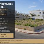 TERRAIN D’ANGLE À VENDRE – AIN DIAB EXTENSION 603 m2