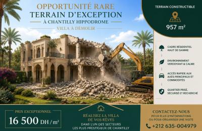 Villa à démolir sur un Terrain de 957 m² à Chantilly Hippodrome