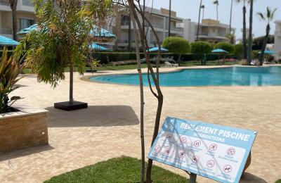 Appartement meublé à louer à Dar Bouazza avec piscine