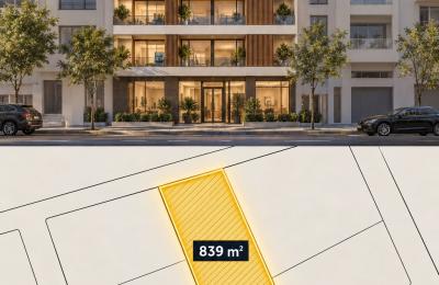 TRIANGLE D’OR — TERRAIN IMMEUBLE R+5 À VENDRE