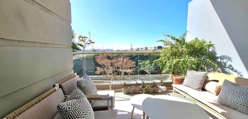 SUPER APPARTEMENT À LOUER À 100M DE LA MER À AIN DIAB EXTENSION