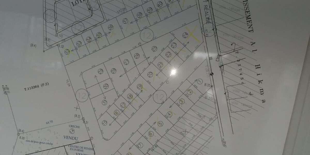 Terrains de 284m² à 468m² à Partir de 4700DHS/M²