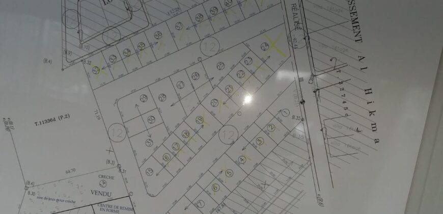 Terrains de 284m² à 468m² à Partir de 4700DHS/M²