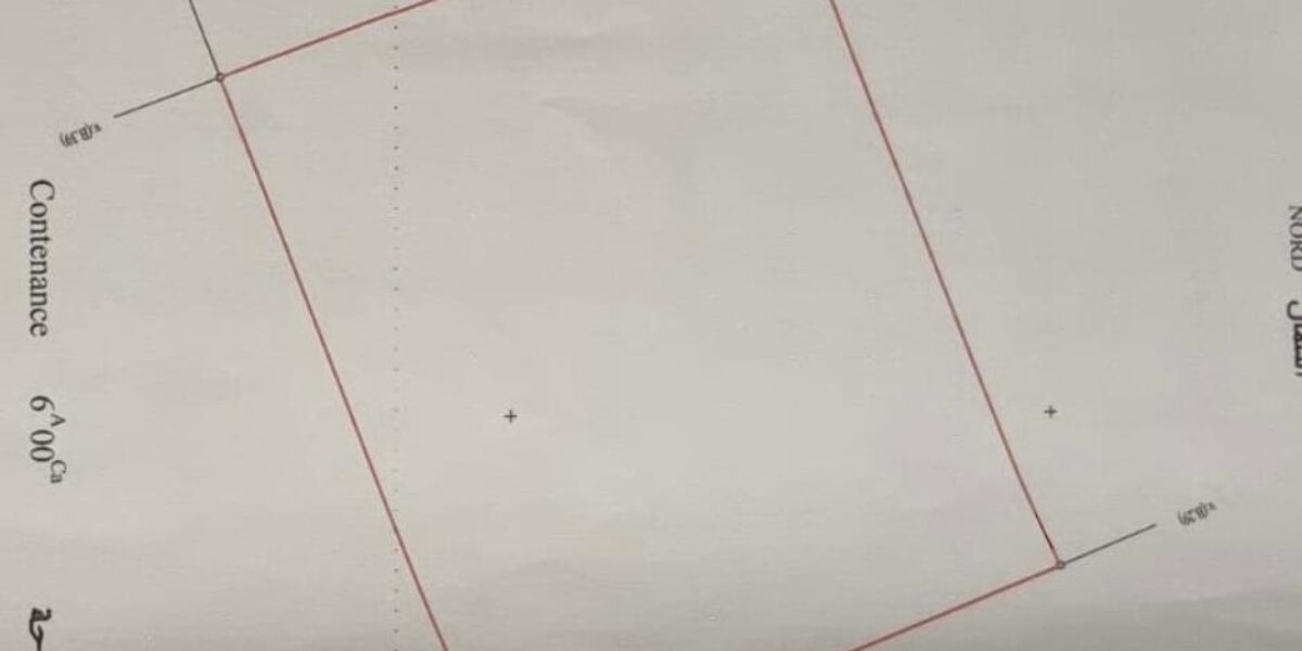 Terrain vue mer de 600 m2 à Dar Bouazza